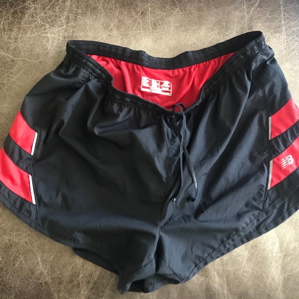 Cool! *Used, Men’s athletic shorts. Red & Black.
